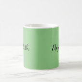 Typografie Coffee Tasse Name Sage Green (Mittel)