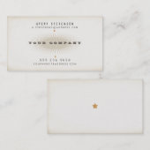 Typografie cooler Vintager Stile Visitenkarte (Vorne/Hinten)