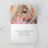 Typografie Custom Foto Vatertag Card Karte (Innenseite)