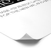 Typografie datiert Nachtideen. Date Jar Bridgame Poster (Ecke)