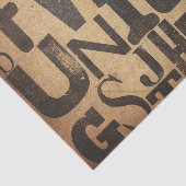 Typografie Dekoupage oder Collage Tissue Paper Seidenpapier (Ausschnitt)