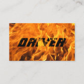 Typografie der Beruflichen Brandflamme des Fahrers Visitenkarte (Vorderseite)