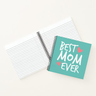 Typografie der besten Mama je Muttertag Notebook Notizblock