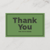 Typografie der botanischen Blumengrün-Logo Visitenkarte (Vorderseite)