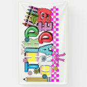 Typografie der dritten Klasse Banner (Vertikal)