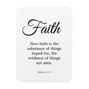 Typografie Der Glaube ist die Substanz der Schrift Magnet