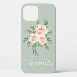 Typografie der grünen Floral Case-Mate iPhone Hülle