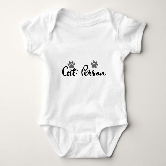 Typografie der Katze Baby Strampler (Vorderseite)