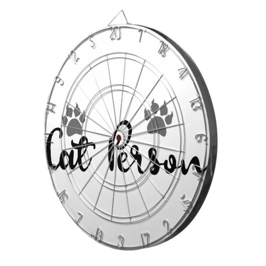 Typografie der Katze Dartscheibe (Vorderseite rechts)