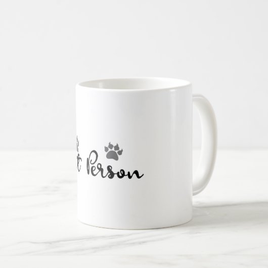 Typografie der Katze Kaffeetasse (VorderseiteRechts)