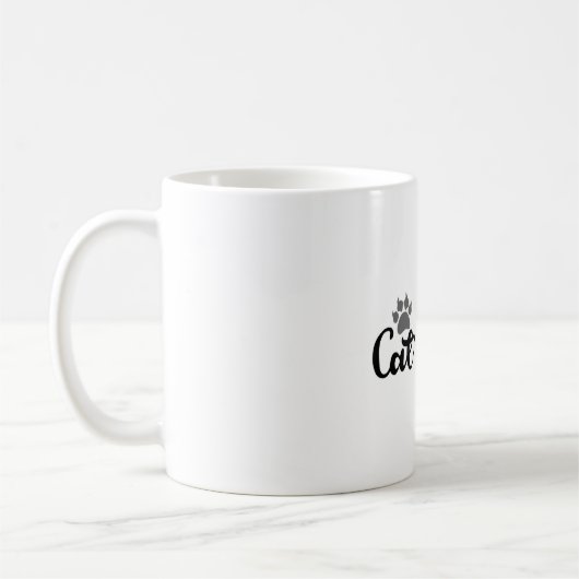 Typografie der Katze Kaffeetasse (Links)