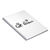 Typografie der Katze Notizblock (Rechte Seite)