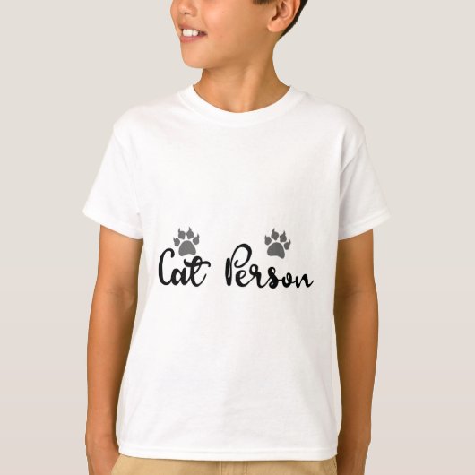 Typografie der Katze T-Shirt (Vorderseite)