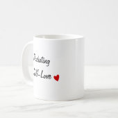 Typografie der Liebe Kaffeetasse (Vorderseite Links)