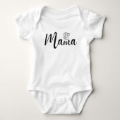 Typografie der Mama Text im eleganten Design Baby Strampler (Vorderseite)