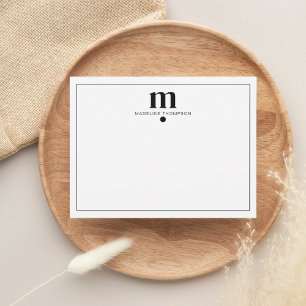 Typografie der modernen klassischen Schwarzpunktme Mitteilungskarte