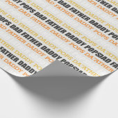 Typografie der Modernen Väter Geschenkpapier (Ecke)