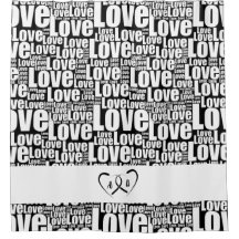 Typografie der modernen Weißen Liebe & Herzklopfen