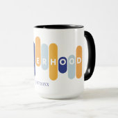 Typografie der Mutterschaft zum ersten Mal Mama Tasse (VorderseiteRechts)