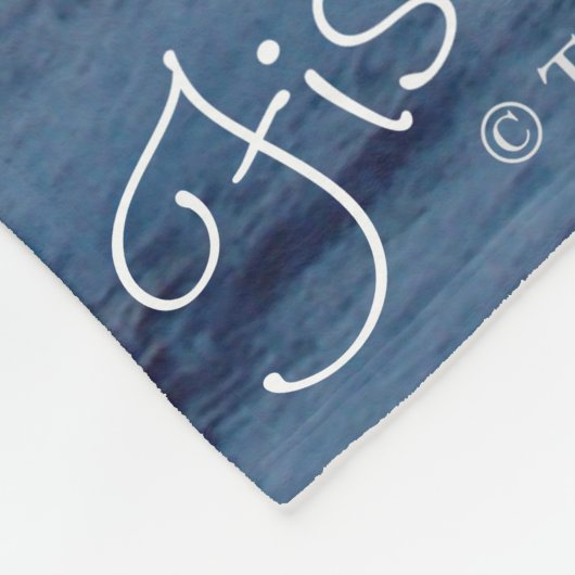 Typografie der New Jersey Ocean Waves Fleecedecke (Ecke)