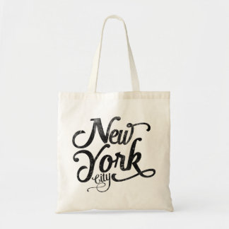 Typografie der New Yorker Stadt Tragetasche