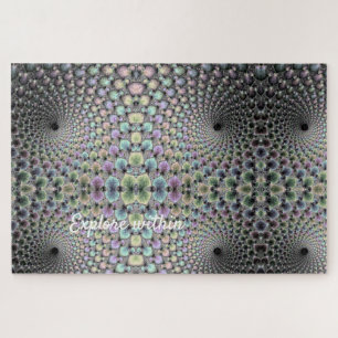 Typografie der optischen Helix-Illusion Puzzle