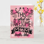 Typografie der phantastischen Mama Karte (Gelbe Blume)