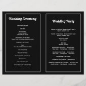 Typografie der schwarzweißen Blume (Rückseite)