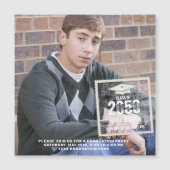 Typografie der Schwarzweißfotografie Magnetkarte (Vorderseite)