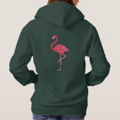Typografie der Strandbräute steht hoch rosa Flamin Hoodie (Rückseite)
