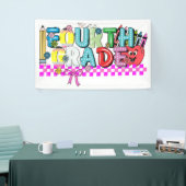 Typografie der vierten Klasse Banner (Messeveranstaltung)