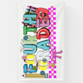 Typografie der vierten Klasse Banner (Vertikal)