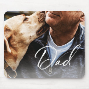 Typografie des benutzerdefinierten Fotos Vater Mousepad
