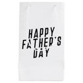 Typografie des einfachen glücklichen Vaters| Gesch Kleine Geschenktüte (Vorderseite)