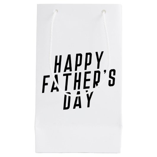 Typografie des einfachen glücklichen Vaters| Gesch Kleine Geschenktüte (Vorderseite)