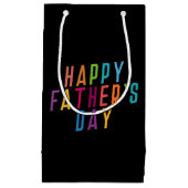 Typografie des einfachen glücklichen Vaters| Gesch Kleine Geschenktüte (Vorderseite)