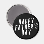 Typografie des einfachen glücklichen Vaters | Magn Magnet (Vorderseite/Rückseite)