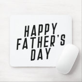 Typografie des einfachen glücklichen Vaters | Maus Mousepad (Mit Mouse)