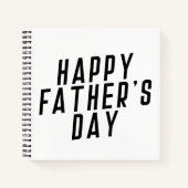 Typografie des einfachen glücklichen Vaters | Note Notizblock (Vorderseite)