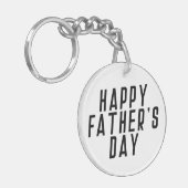 Typografie des einfachen glücklichen Vaters | SCHL Schlüsselanhänger (Vorderseite links)