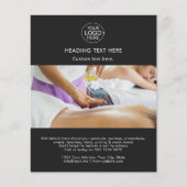 Typografie des Fotos QR-Code für Schwarze moderne Flyer (Vorne)