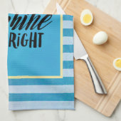 Typografie des Leuchtturms "Light Shine Bright" ge Geschirrtuch (Viertel Falte)