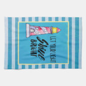 Typografie des Leuchtturms "Light Shine Bright" ge Geschirrtuch (Horizontal)