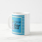 Typografie des Leuchtturms "Light Shine Bright" ge Kaffeetasse (Vorderseite Links)