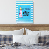 Typografie des Leuchtturms "Light Shine Bright" ge Leinwanddruck (Insitu (Schlafzimmer))