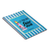 Typografie des Leuchtturms "Light Shine Bright" ge Notizblock (Rechte Seite)