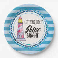 Typografie des Leuchtturms "Light Shine Bright" ge