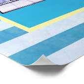 Typografie des Leuchtturms "Light Shine Bright" ge Poster (Ecke)