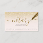 Typografie des mobilen Notars-Chic-Glitzer Visitenkarte (Vorderseite)