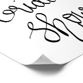 Typografie des Navy Blue Nautic Anchor Brautparty Poster (Ecke)